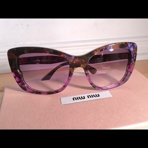 Miu Miu sunglasses purple marble